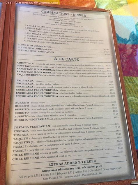 casa ventura menu|Our Menu